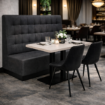 Horeca-Eetbank-NAPOLI-Antraciet-Microvezel