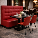 Horeca-Eetbank-NAPOLI-Bordeaux-Kunstleer