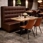 Horeca-Eetbank-NAPOLI-Bruin-Kunstleer