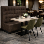 Horeca-Eetbank-NAPOLI-Bruin-Microvezel