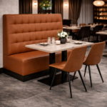 Horeca-Eetbank-NAPOLI-Camel-Kunstleer
