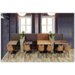 Horeca-Eetbank-Napoli-120-cm-Vintage-Microvezel-Olijf-Model-2