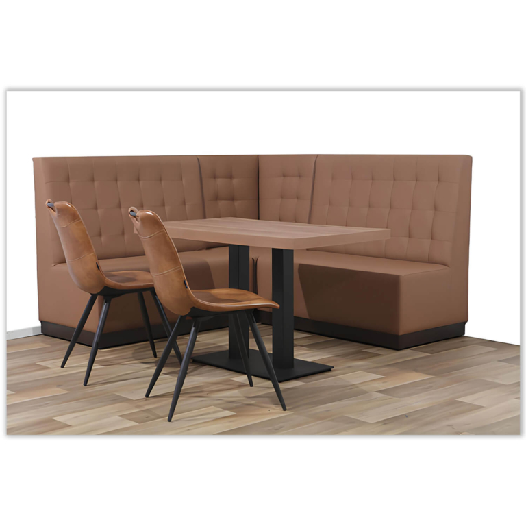 Horeca-Eetbank-Napoli-Kunstleer-Taupe-S10-Model-1