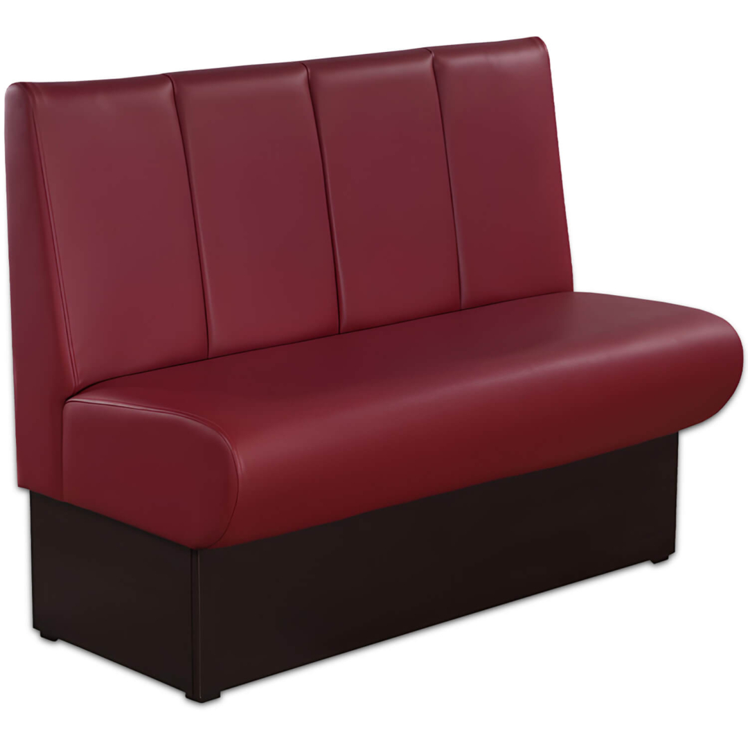 Horeca-Eetbank-Rome-Kunstleer-Bordeaux