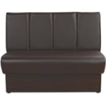 Horeca Eetbank - ECO ROME - Bruin Kunstleer - Afbeelding 2