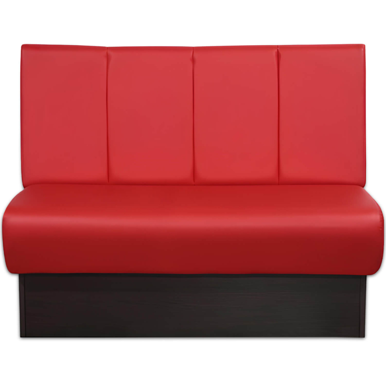 Horeca-Eetbank-Rome-Kunstleer-Rood-V