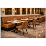 Horeca-Eetbank-SAFRAN-Ary-Cognac-Kunstleer-set-1