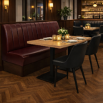 Horeca-Eetbank-SAFRAN-Bruin-Kunstleer