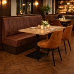 Horeca-Eetbank-SAFRAN-Cognac-Microvezel