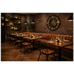 Banquette de Restaurant - SAFRAN - Microfibre Vintage Cognac – Image 4