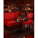 Horeca-Eetbank-SAFRAN-Rood-Kunstleer