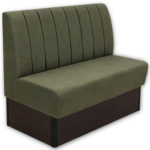 Horeca-Eetbank-Safran-Velvet-Fluweel-Groen-120-cm