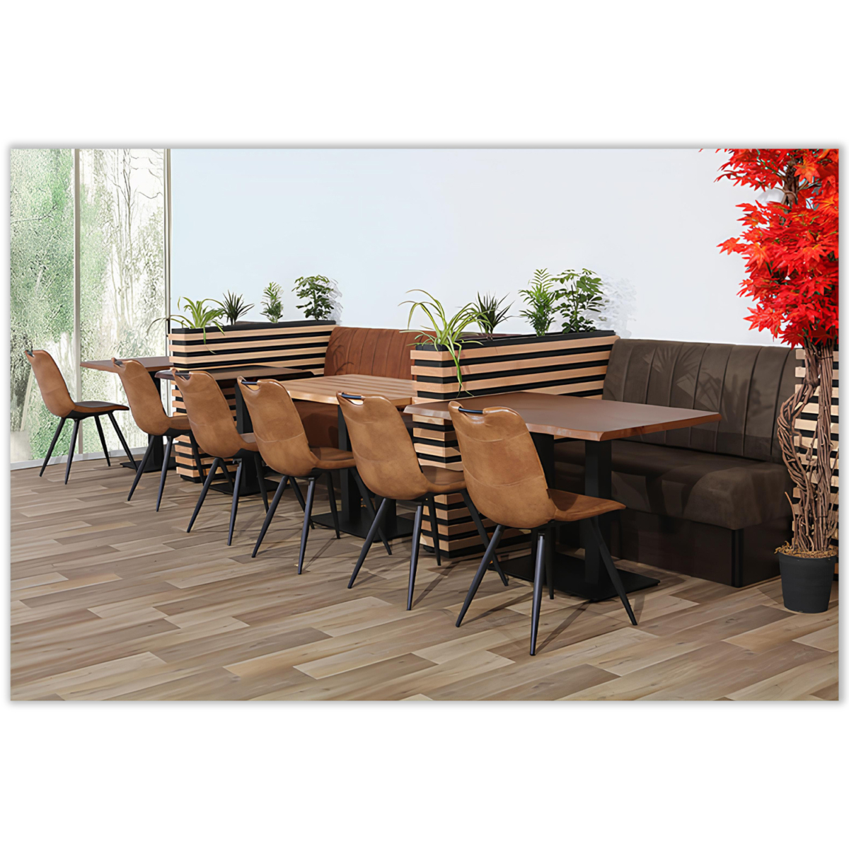 Horeca Eetbank - Safran - Vintage Microvezel - Afbeelding 7