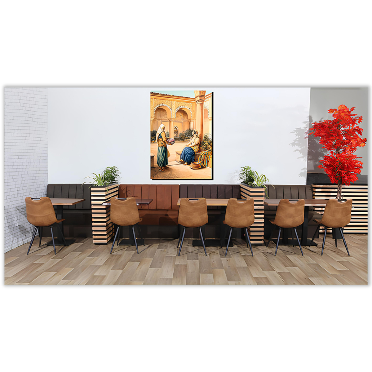 Horeca-Eetbank-Safran-Vintage-Antraciet-Model-2