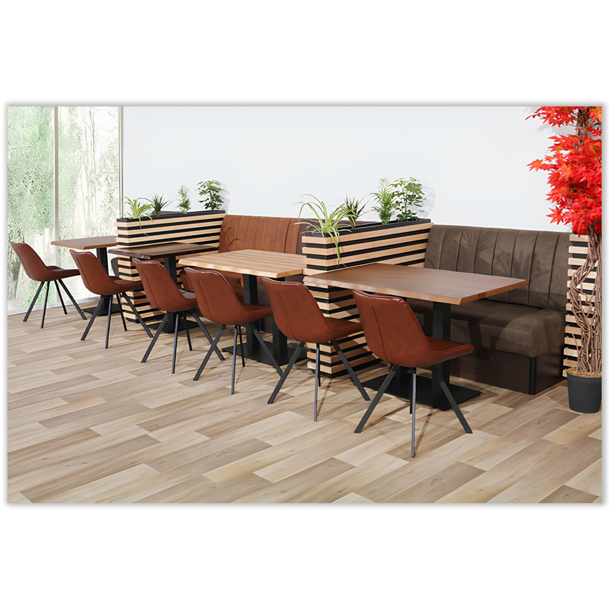 Horeca Eetbank - Safran - Vintage Microvezel - Afbeelding 9
