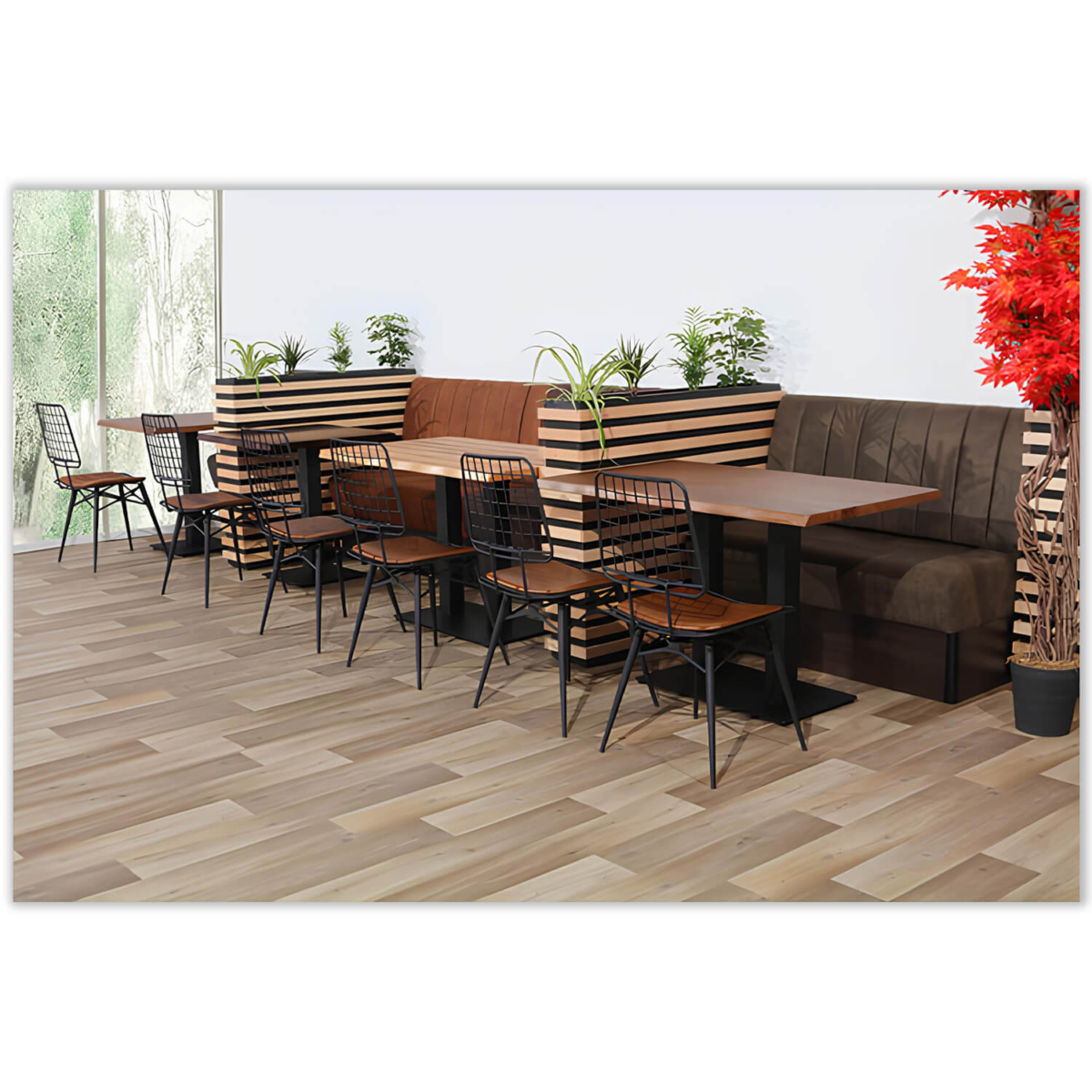 Horeca Eetbank - Safran - Vintage Microvezel - Afbeelding 12