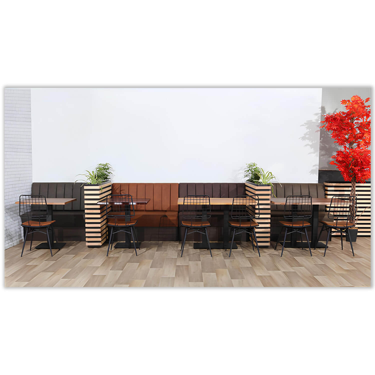 Horeca Eetbank - Safran - Vintage Microvezel - Afbeelding 13