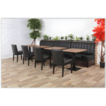 Horeca-Eetbank-Safran-Zwart-Model-10