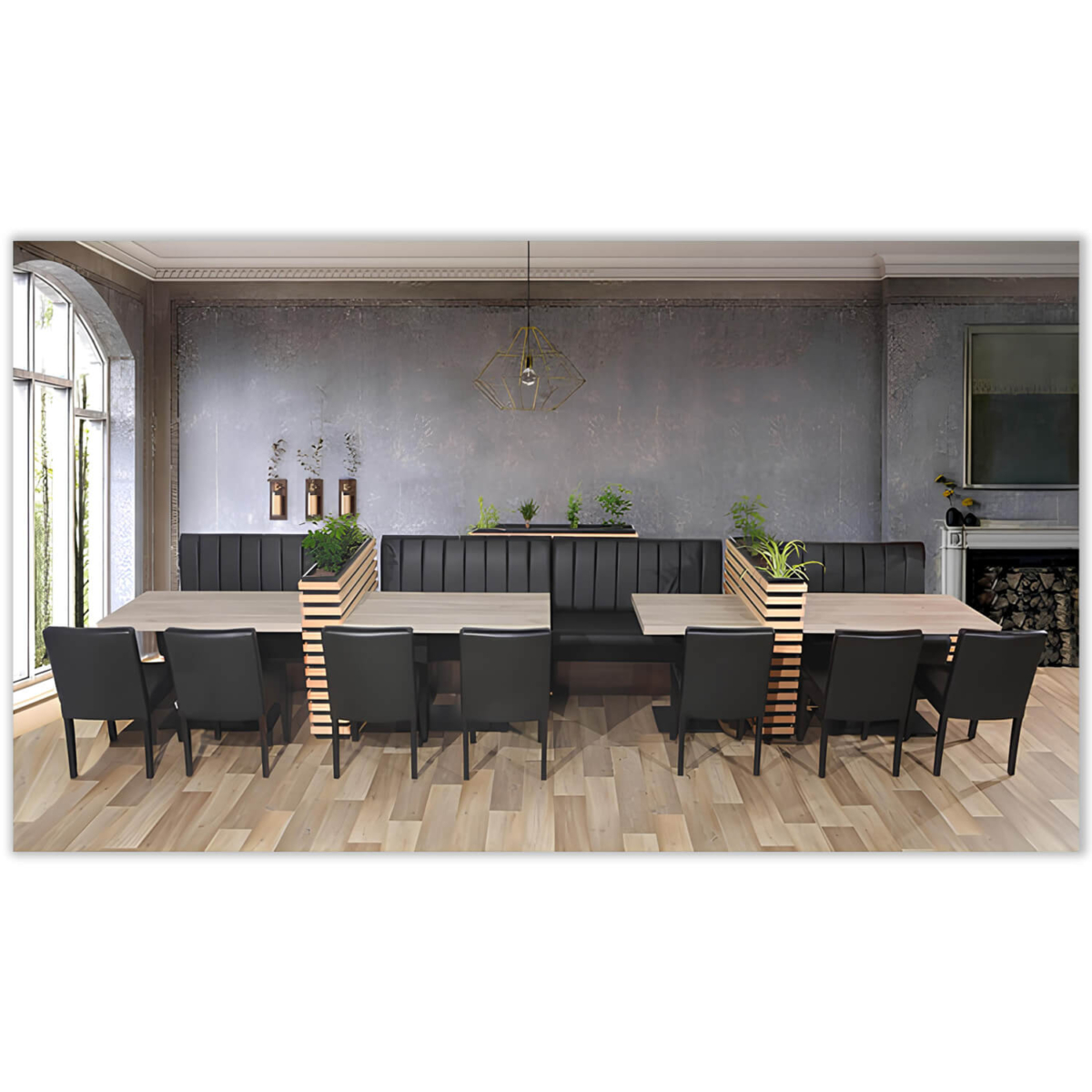 Horeca-Eetbank-Safran-Zwart-Model-11