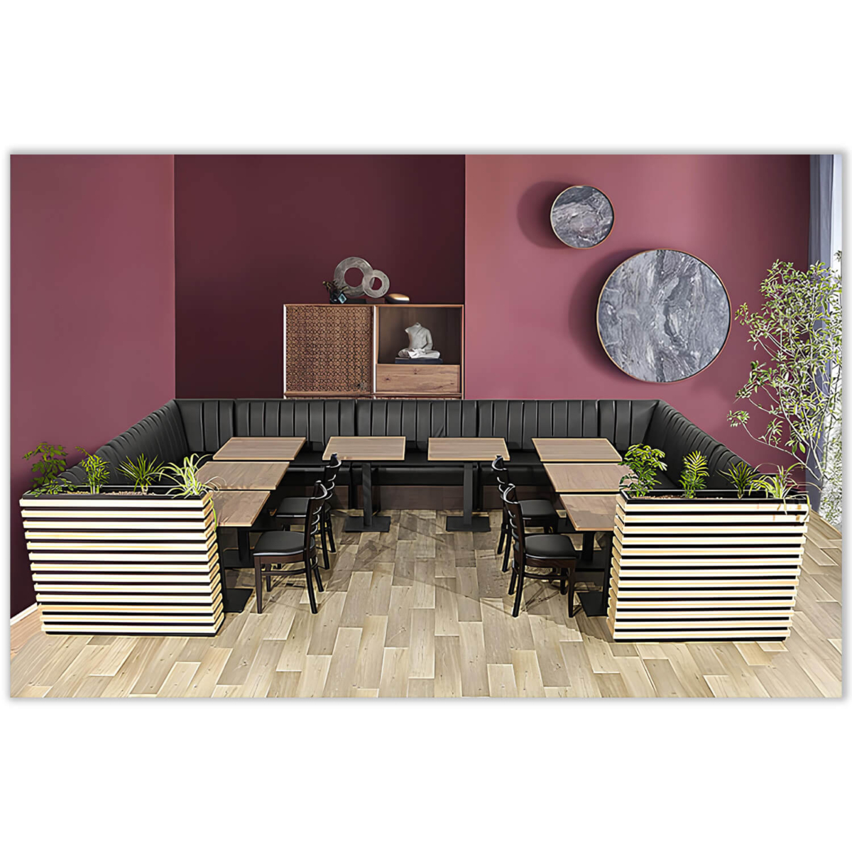 Horeca-Eetbank-Safran-Zwart-Model-14