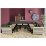 Horeca-Eetbank-Safran-Zwart-Model-14