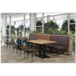 Horeca-Eetbank-Themis-Microvezel-Olijf-Model-2