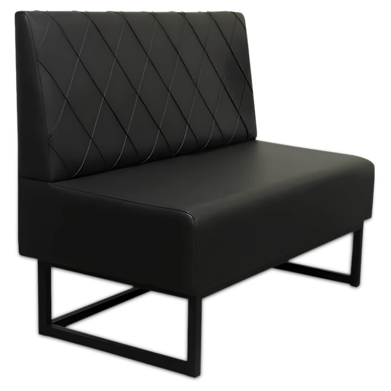 Horeca-Eetbank-Troje-Kunstleer-Zwart