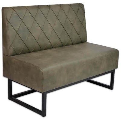 Horeca-Eetbank-Troje-Vintage-Microvezel-Olijf