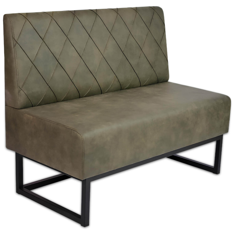 Horeca-Eetbank-Troje-Vintage-Microvezel-Olijf