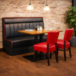 Horeca-Eetbank-American-Zwart-kunstleer