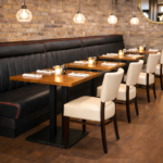 Horeca-Eetbank-American-Zwart-kunstleer