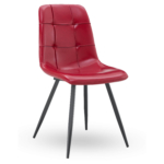 Horeca-Stoel-NILA-Bordeaux-Kunstleer