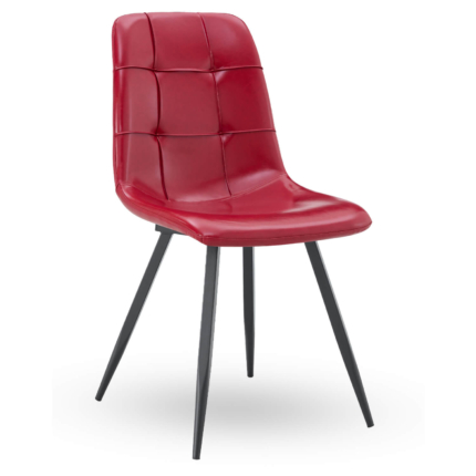 Horeca-Stoel-NILA-Bordeaux-Kunstleer