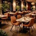 Horeca-Stoel-TES-DIAMOND-mocca-Kunstleer