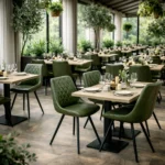 Horeca-Stoel-TES-DIAMOND-olijf-Kunstleer