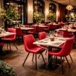 Horeca-Stoel-TES-DIAMOND-rood-Kunstleer