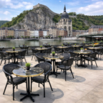 Terrasstoel-MILANO-Armleuning-Stapelbaar-ZWART