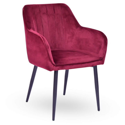 Horeca Armstoel - ARTES - Bordeaux Velvet/Fluweel