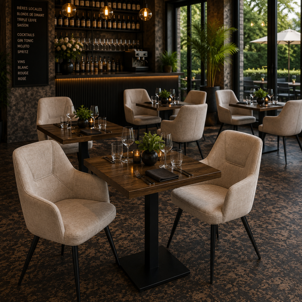 Horeca-Armstoel-AVRIL-creme-Stof-10
