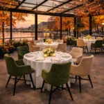 Horeca-Armstoel-AVRIL-groen-Stof