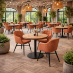 Horeca-Armstoel-JESSICA-roest-Stof