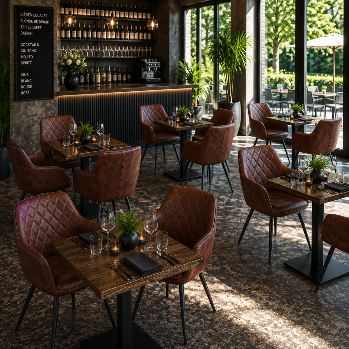 Horeca-Armstoel-LUXOR-Brown-Kunstleer-neww