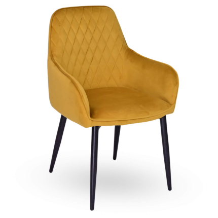 Horeca Armstoel - LUXOR - Goud Velvet/Fluweel