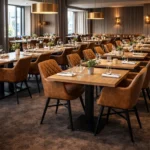 Horeca-Armstoel-LUXOR-MOCCA-Kunstleer