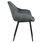 Chaise de Restaurant Avec Accoudoirs - OSLO - Velours Olive – Image 5
