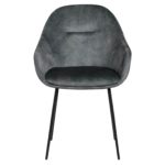 Chaise de Restaurant Avec Accoudoirs - OSLO - Velours Olive – Image 6
