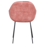 Horeca-Armstoel-OSLO-Roze-Velvet-Fluweel-A