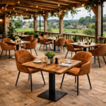 Horeca-Armstoel-OSLO-goud-Velvet-Fluweel