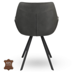 Horeca-Armstoel-PERLA-Antraciet-Vintage-Kunstleer-A