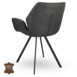 Horeca-Armstoel-PERLA-Antraciet-Vintage-Kunstleer-ZA